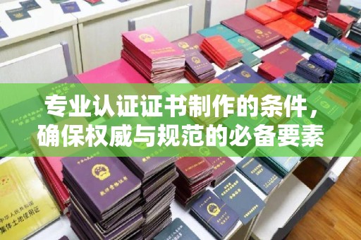雅江专业认证证书制作的条件，确保权威与规范的必备要素